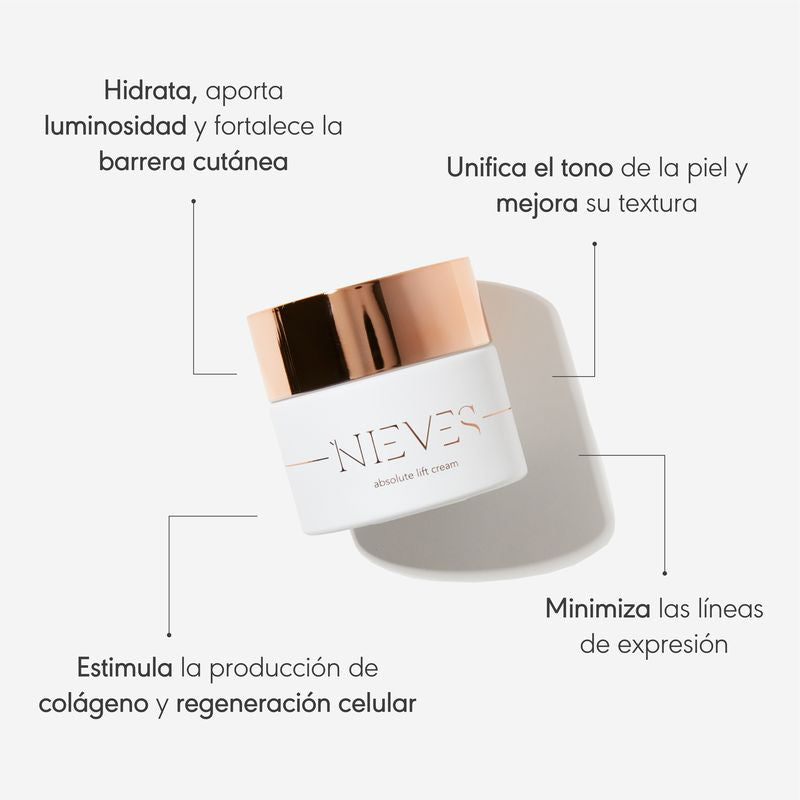 Nieves By Nieves Álvarez Crema Facial Reafirmante Absolute Lift Cream, 50 ml