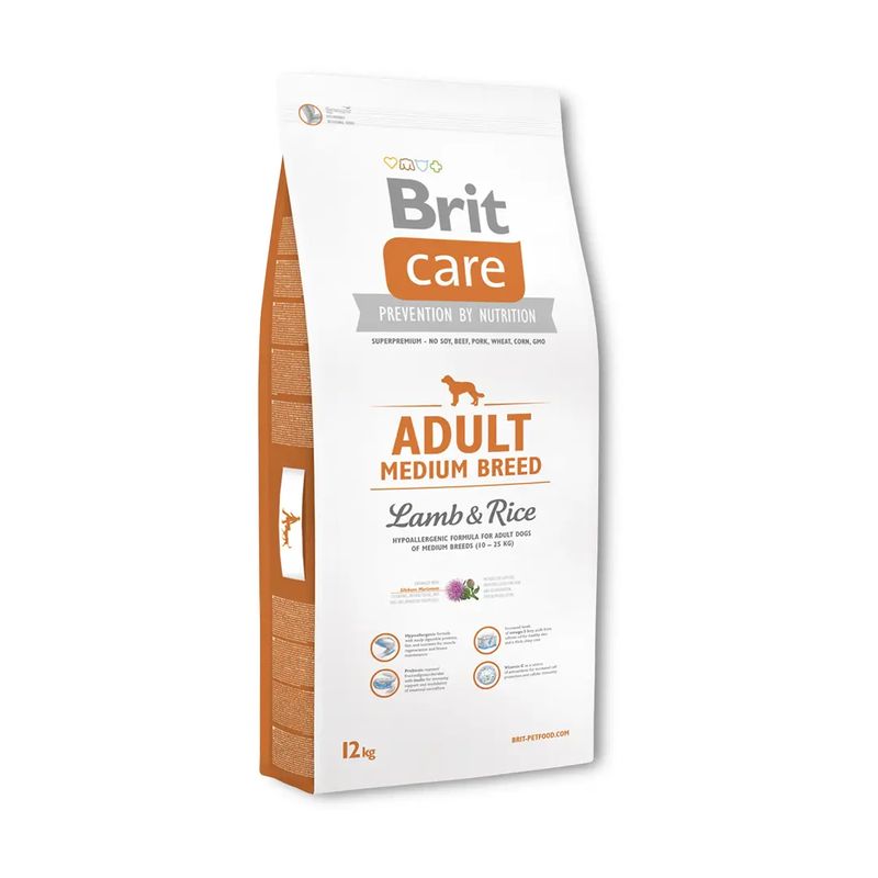 Brit Care Adult Medium Breed Cordero Arroz 12Kg para Perros