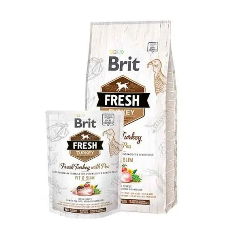 Brit Fresh Light Fit Slim Pavo Guisantes 2,5Kg para Perros