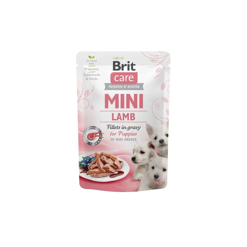 Brit Care Mini Puppy Filetes Cordero En Salsa 24X85Gr para Perros