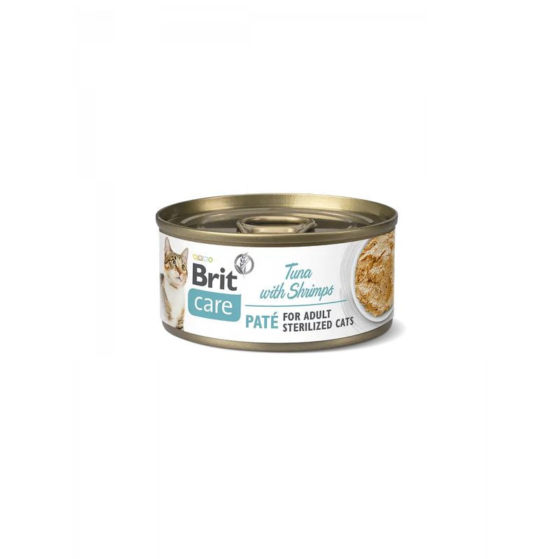 Brit Care Cat Sterilized Pate Atun Con Gambas 24X70Gr para Gatos