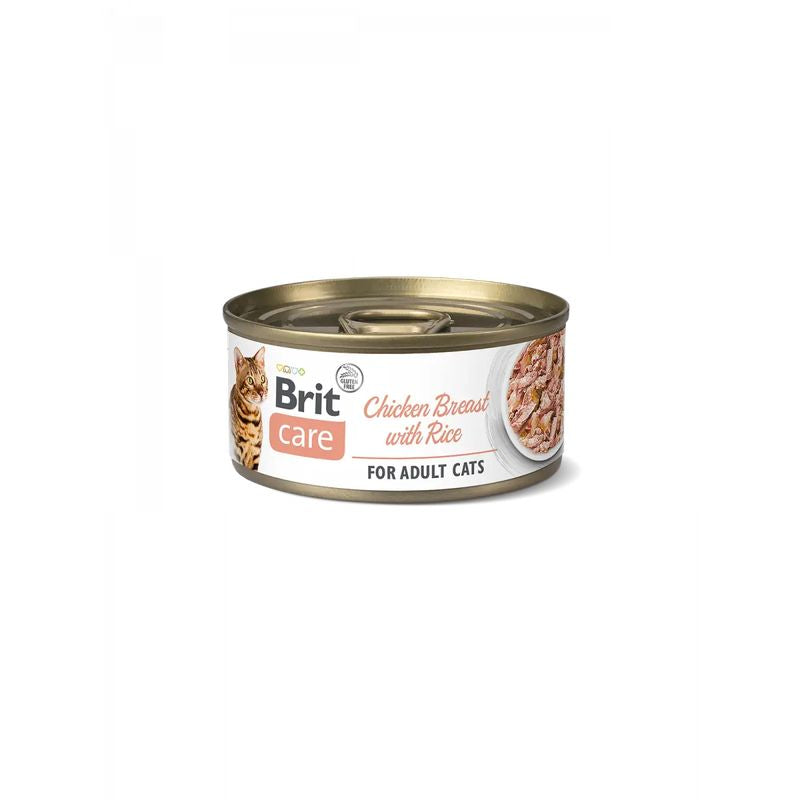 Brit Care Cat Pechuga Pollo Con Arroz 24X70Gr para Gatos