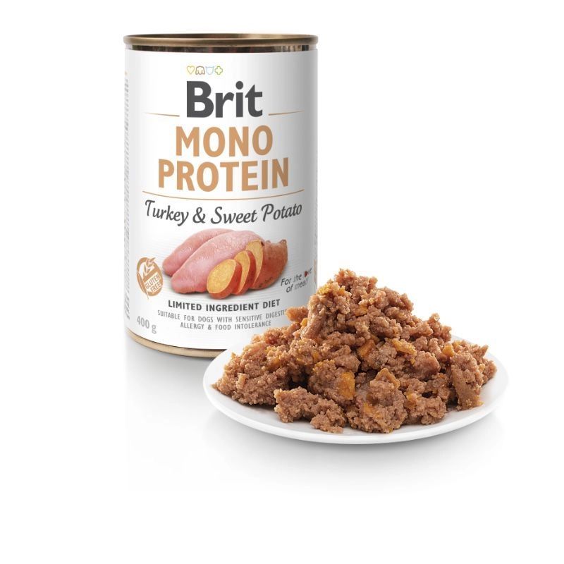 Brit Mono Protein Turkey & Sweet Potato 6X400Gr para Perros