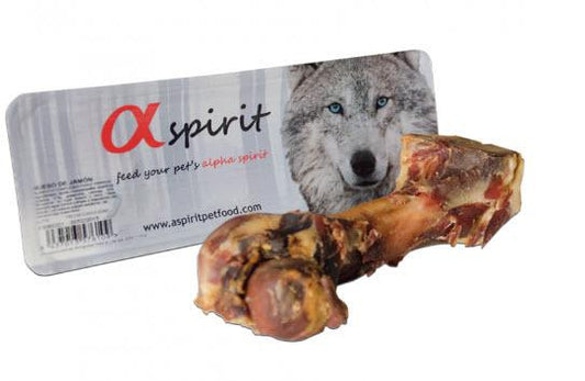 Alpha Spirit Canine Hueso Jamon Estandar Caja 12X220Gr, snack para perros