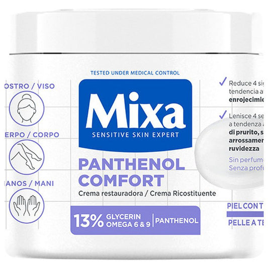 Mixa Crema Restauradora Panthenol Comfort Para Piel Con Tendencia Atópica 400Ml