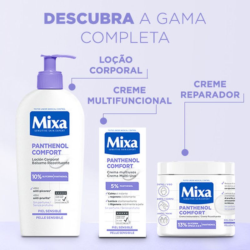 Mixa Crema Restauradora Panthenol Comfort Para Piel Con Tendencia Atópica 400Ml