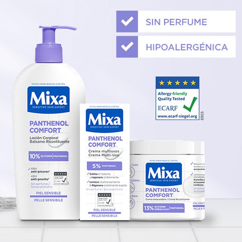 Mixa Crema Restauradora Panthenol Comfort Para Piel Con Tendencia Atópica 400Ml