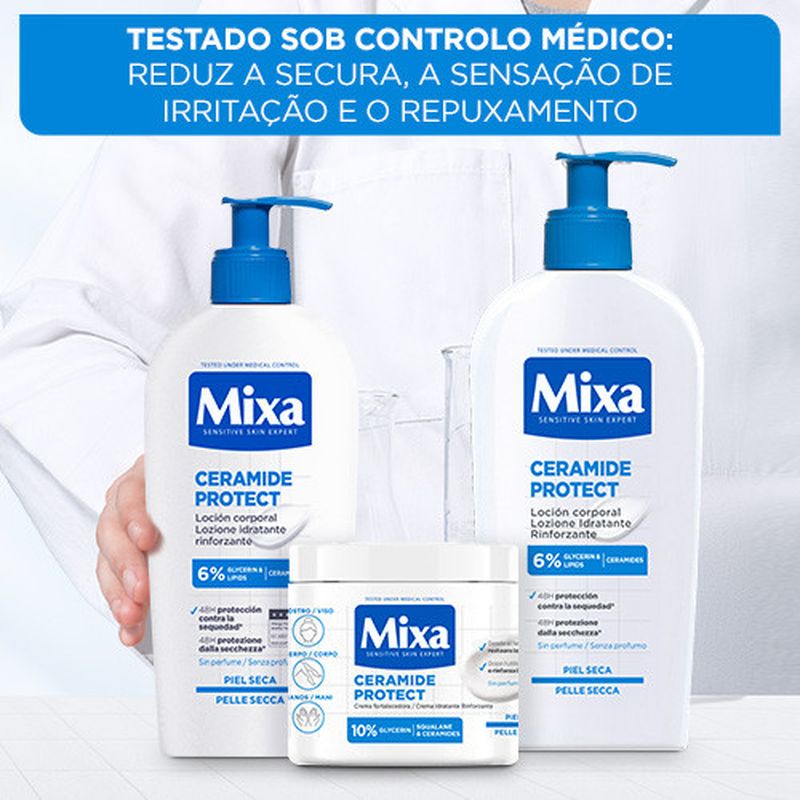 Mixa Crema Fortalecedora Ceramide Protect Para Piel Muy Seca 400Ml