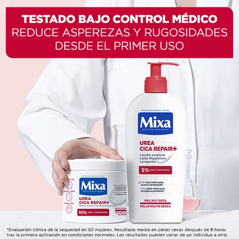 Mixa Loción Corporal Urea Cica Repair+ Para Piel Muy Seca 250Ml