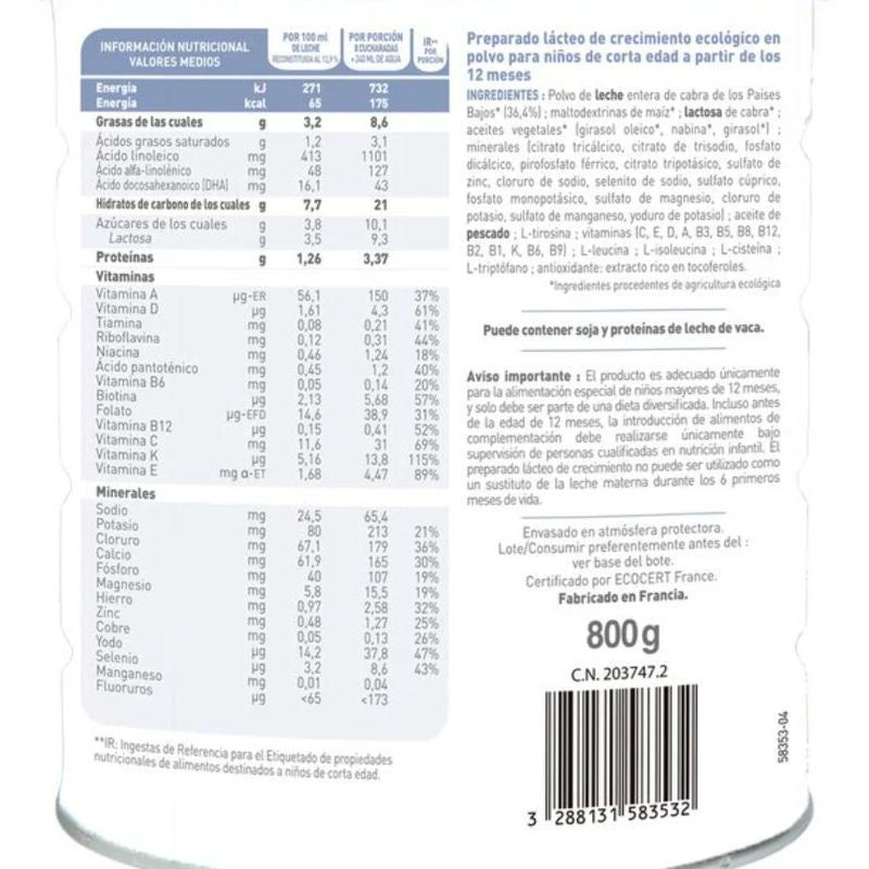 Babybio Pack Leche Caprea 2 y 3 + yogures de cabra