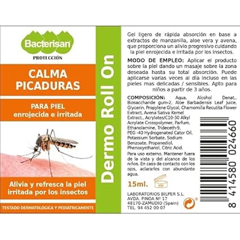 Bacterisan Roll-On Calma Picaduras, 15 ml