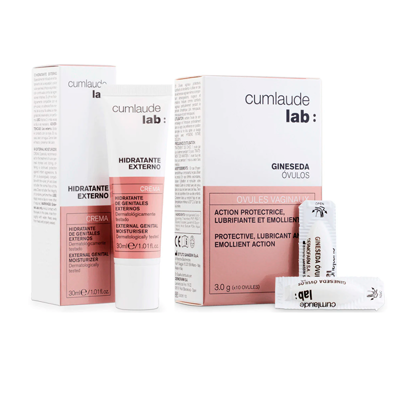 Cumlaude Lab Pack Hidratante Externo 30 Ml + Óvulos Vaginales Protectores 10 Unidades