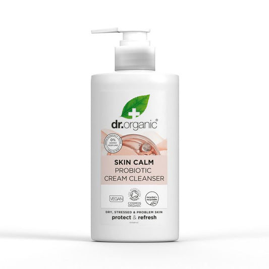 Dr.Organic Skin Calm Probiotico Crema Limpiadora Reequilibrante, 150 ml
