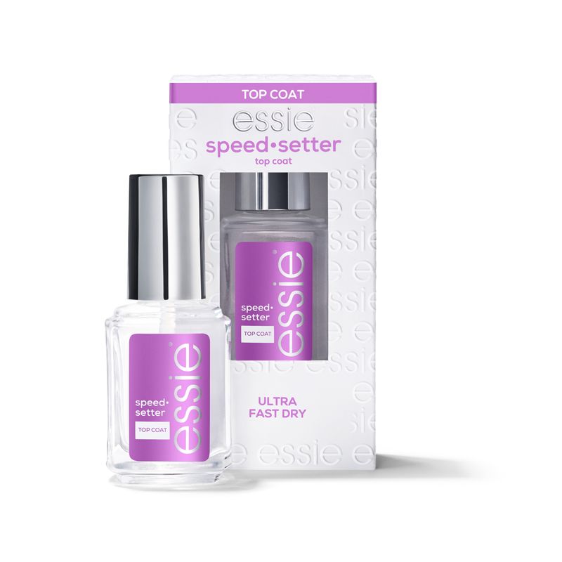 Essie Tratamiento De Uñas Para Acabado Brillo Y Secado Rápido En Menos De 1 Minuto - Top Coat Speed Setter - 13.5 Ml