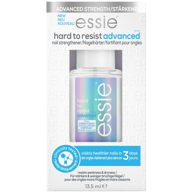 Essie Hard To Resist Advanced, Tratamiento Endurecedor De Uñas, Tecnología Msm, Clear