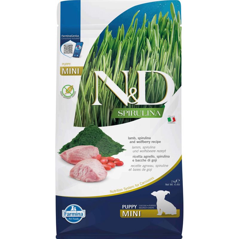 Farmina N&D Dog Puppy Spirulina Mini Cordero 2Kg