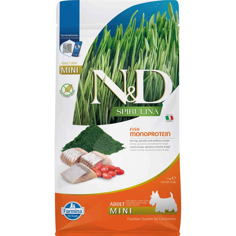 Farmina N&D Dog Spirulina Mini Arenque 2Kg