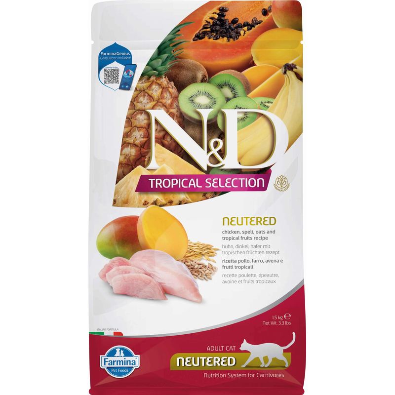 Farmina N&D Cat Tropical Selection Neutered Pollo 1,5Kg