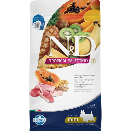 Farmina N&D Dog Tropical Selection Mini Cordero 1,5Kg