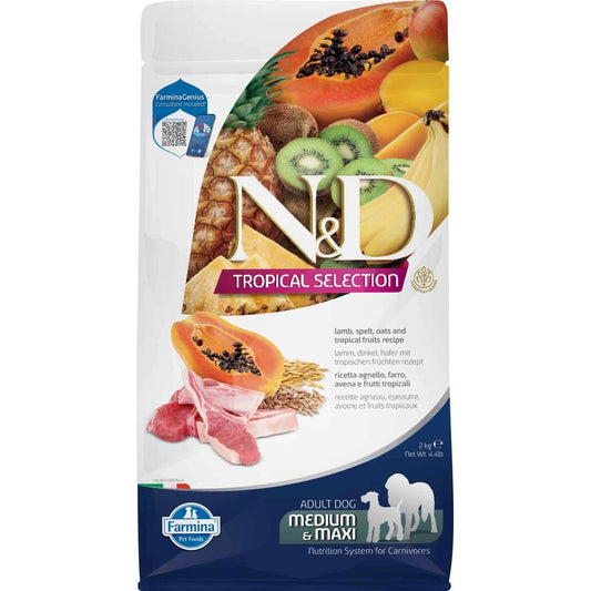 Farmina N&D Dog Tropical Selection Med Maxi Cordero 2Kg