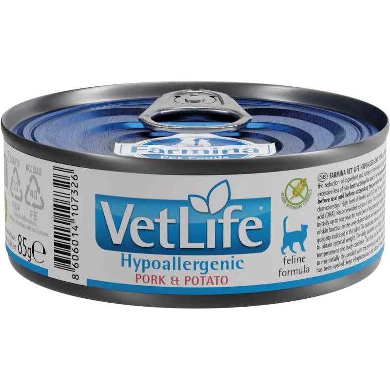 Farmina Vet Life Cat Hypoallergenic Cerdo Caja 12X85Gr