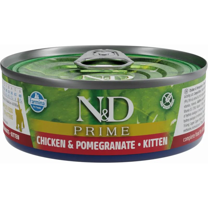 Farmina N&D Cat Kitten Prime Pollo Granada Caja 30X70Gr