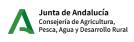 Logo de la Consejería de Agricultura, Pesca, Agua y Desarrollo Rural de la Junta de Andalucía que avala a Farmaciasdirect para vender medicamentos veterinarios OTC