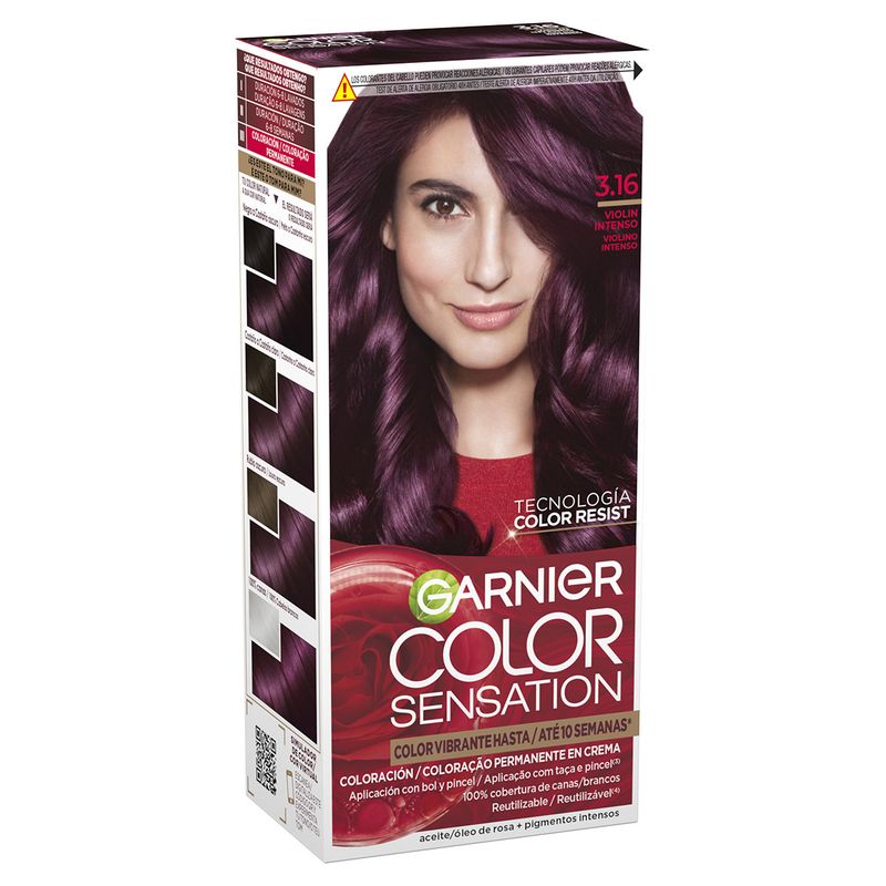 Garnier Color Sensation Tinte Permanente En Crema 3.16 Violin Intenso