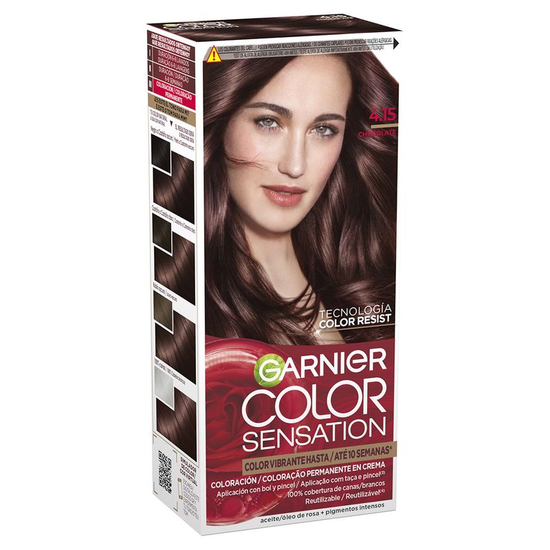 Garnier Color Sensation
Tinte Permanente En Crema 4.15 Chocolate