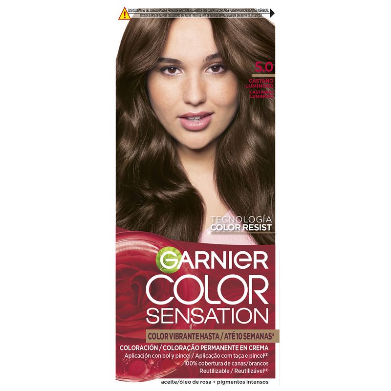 Garnier Color Sensation Tinte Permanente En Crema 5.0 Castaño