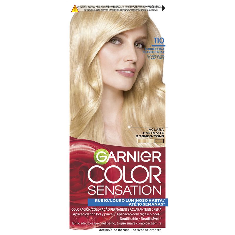 Garnier Color Sensation Tinte Permanente En Crema 110 Rubio Extra Claro