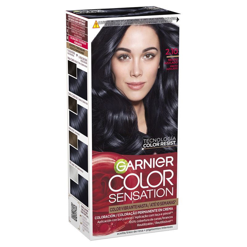 Garnier Color Sensation Tinte Permanente En Crema 2.1 Negro Azulado