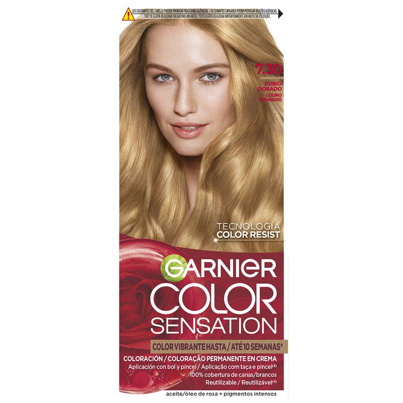 Garnier Color Sensation Tinte Permanente En Crema 7.3 Rubio Dorado