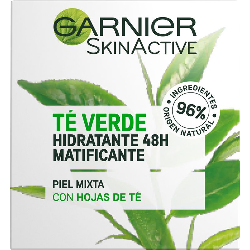 Garnier Skin Active Gama Botánica Hidratante Matificante Con Hoja De Té Verde 50 Ml