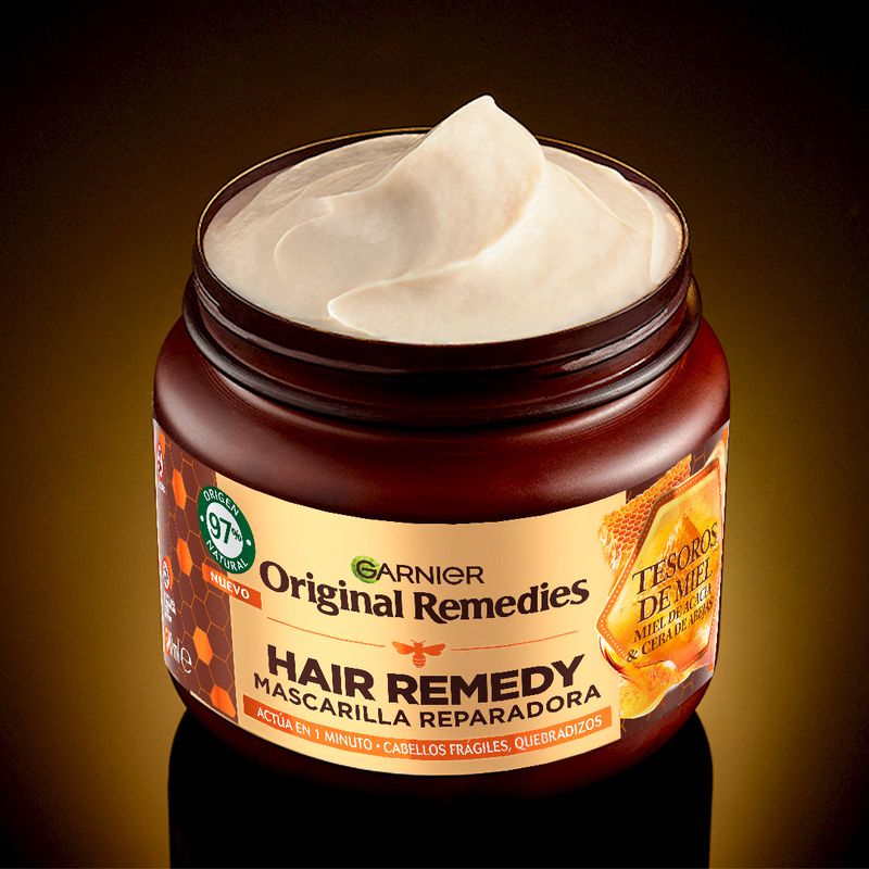 Garnier Original Remedies Mascarilla Reparadora Hair Remedy Con Miel De Acacia Y Cera De Abejas, 340Ml