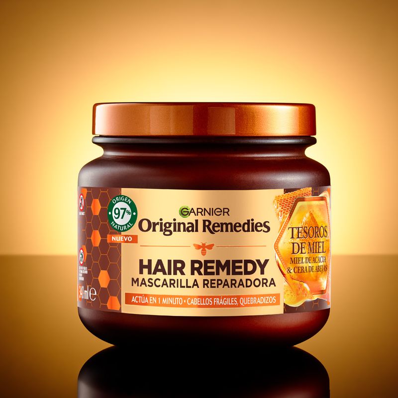 Garnier Original Remedies Mascarilla Reparadora Hair Remedy Con Miel De Acacia Y Cera De Abejas, 340Ml