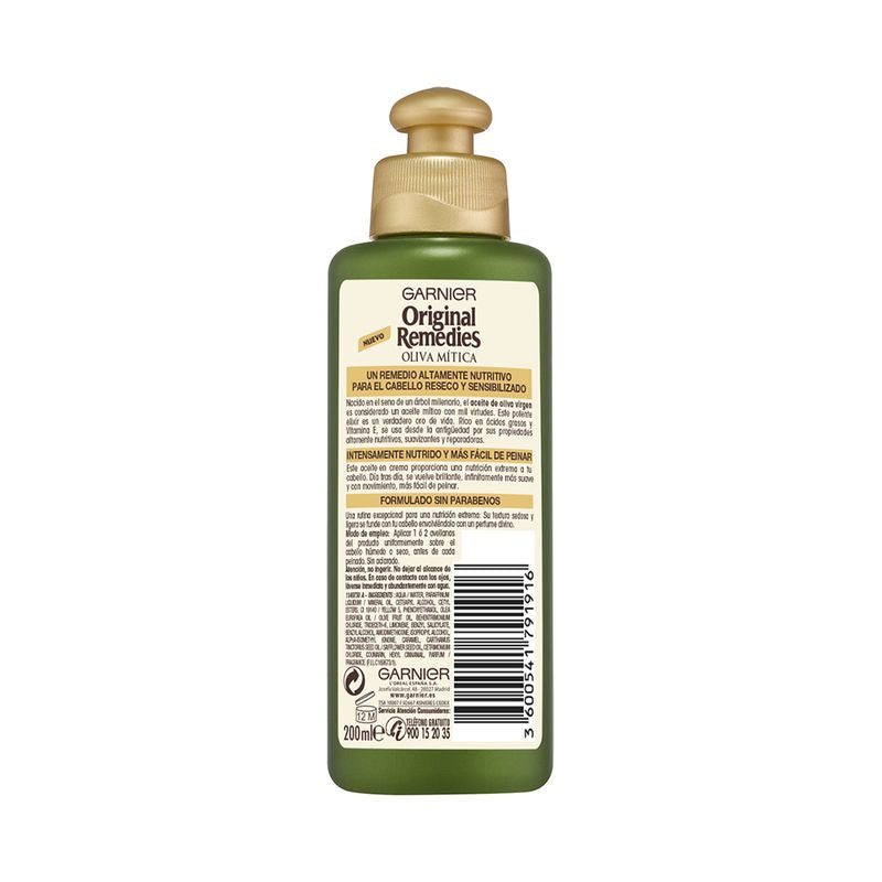 Garnier Original Remedies Oliva Mítica Tratamiento Capilar Aceite En Crema Pelo Seco 200 Ml