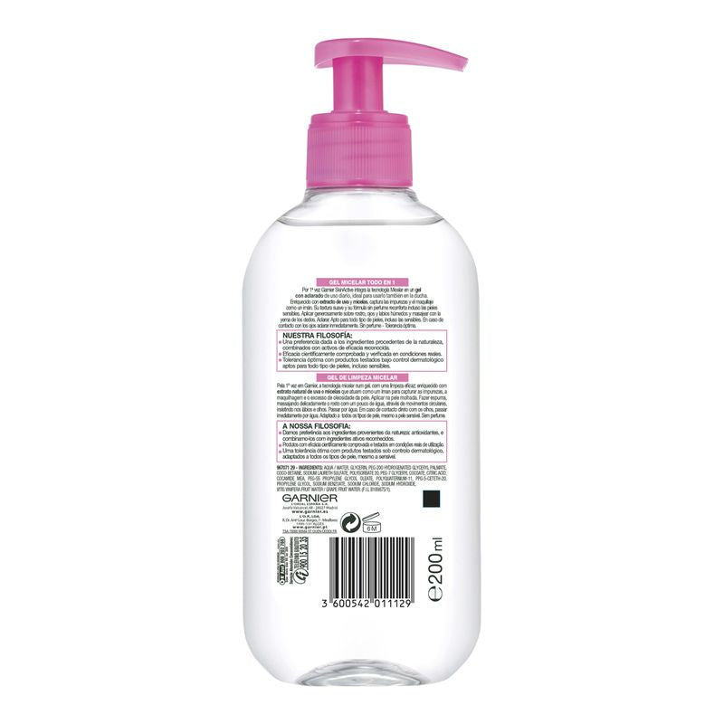 Garnier Skin Active Gel Micelar Todo En Uno- 200 Ml