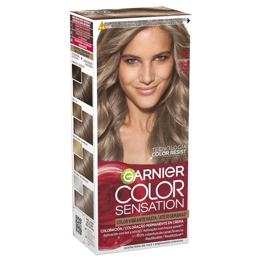 Garnier Color Sensation Tinte Permanente En Crema 7.1 Rubio Frío