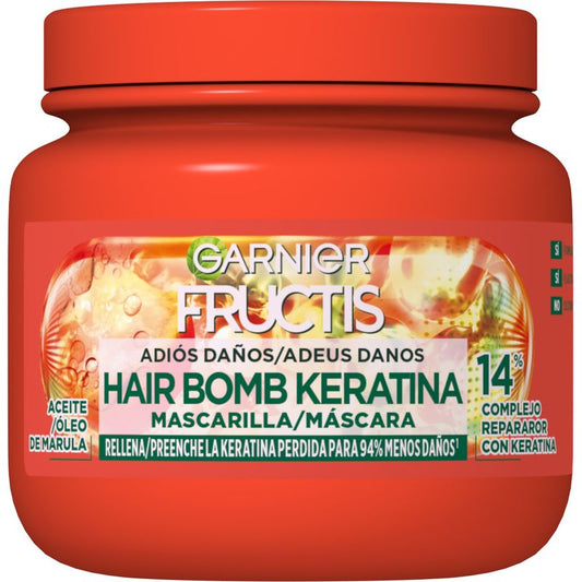 Garnier Fructis Mascarilla Adiós Daños Con Aceite De Marula Para Cabello Dañado 320Ml