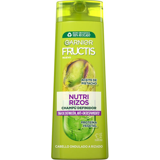 Garnier Fructis Nutri Rizos Contouring Champú Pelo Rizado U Ondulado 380 Ml