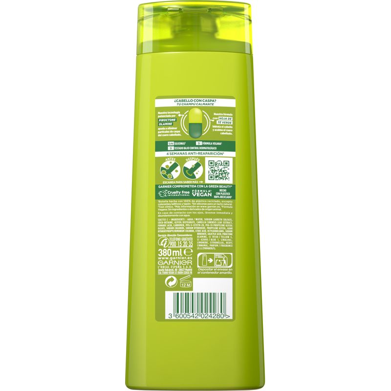 Garnier Fructis Anticaspa Champú Pelo Con Caspa 380 Ml