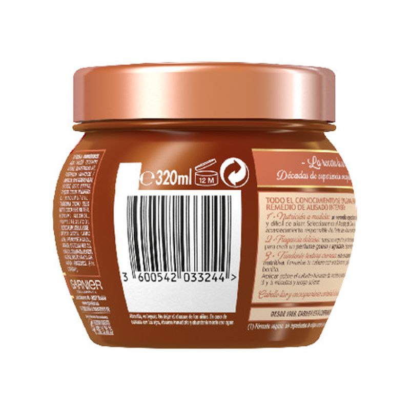 Garnier Original Remedies Mascarilla Alisadora Hair Remedy Con Aceite De Coco Y Manteca De Cacao, 340Ml