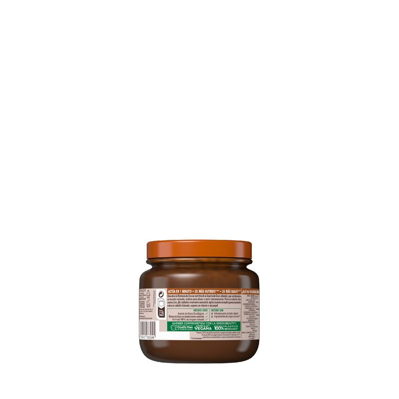 Garnier Original Remedies Mascarilla Alisadora Hair Remedy Con Aceite De Coco Y Manteca De Cacao, 340Ml