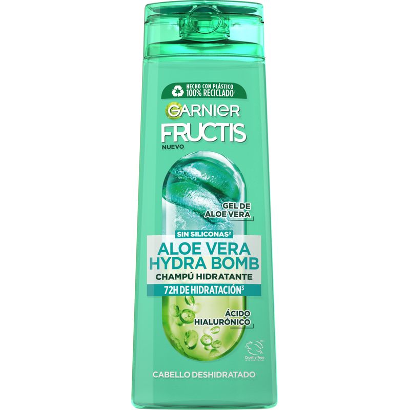 Garnier Fructis Aloe Hydrabomb Champú Pelo Normal 380 Ml