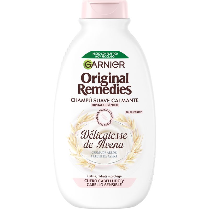 Garnier Original Remedies Delicatesse De Avena Champú Cuero Cabelludo Sensible