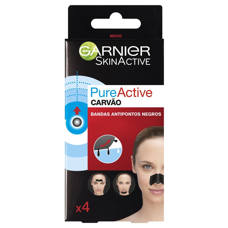 Garnier Skin Active Pure Active Carbón Tiras Anti Puntos Negros