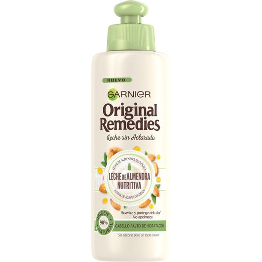 Garnier Original Remedies Leche De Almendra Nutritiva Aceite En Crema Pelo Pelo Normal, Fino Y Falto De Hidratación - 200 Ml