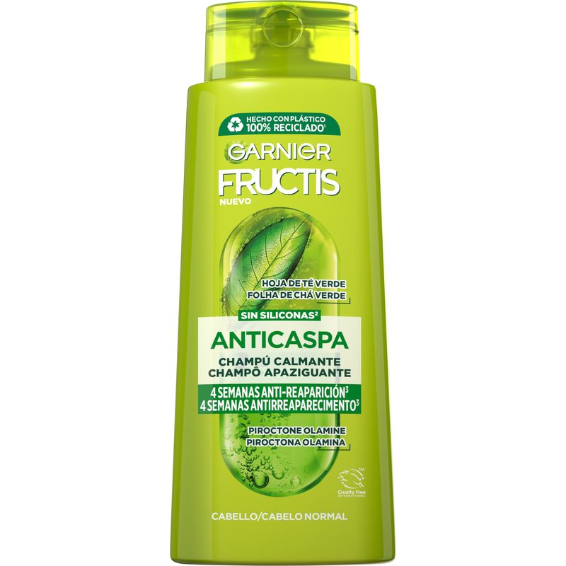 Garnier Fructis Champú Fortificante Anticaspa Para Cabello Normal 690 Ml