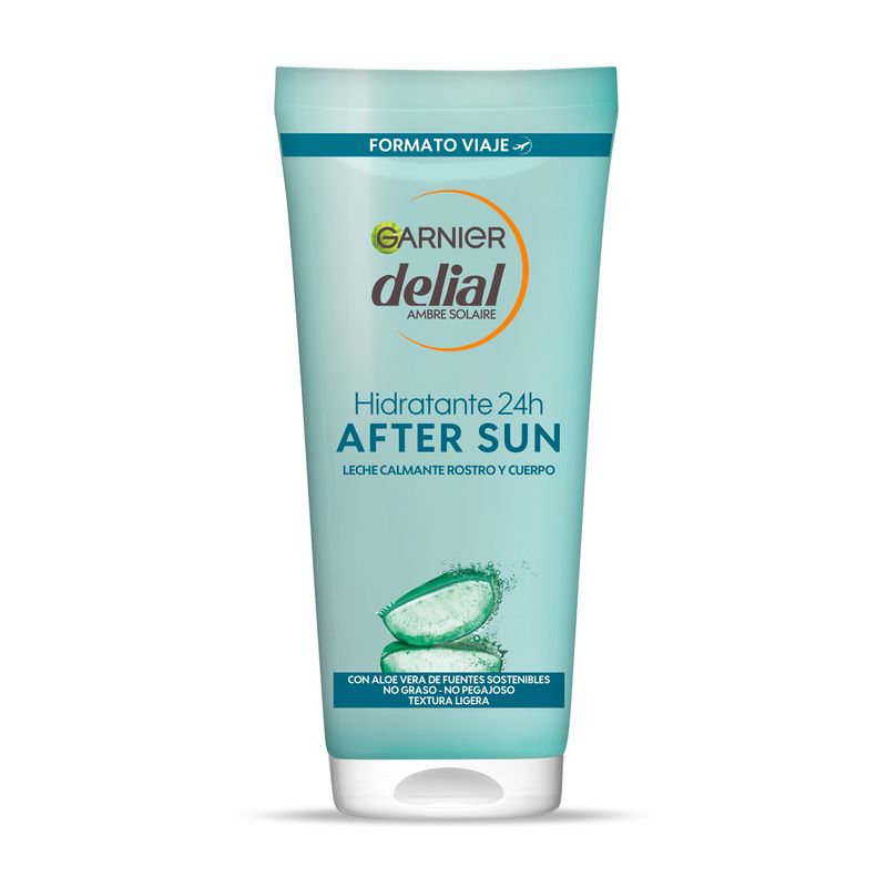 Garnier Delial Leche Hidratante Calmante After Sun Con Aloe Natural 100 Ml Formato Viaje